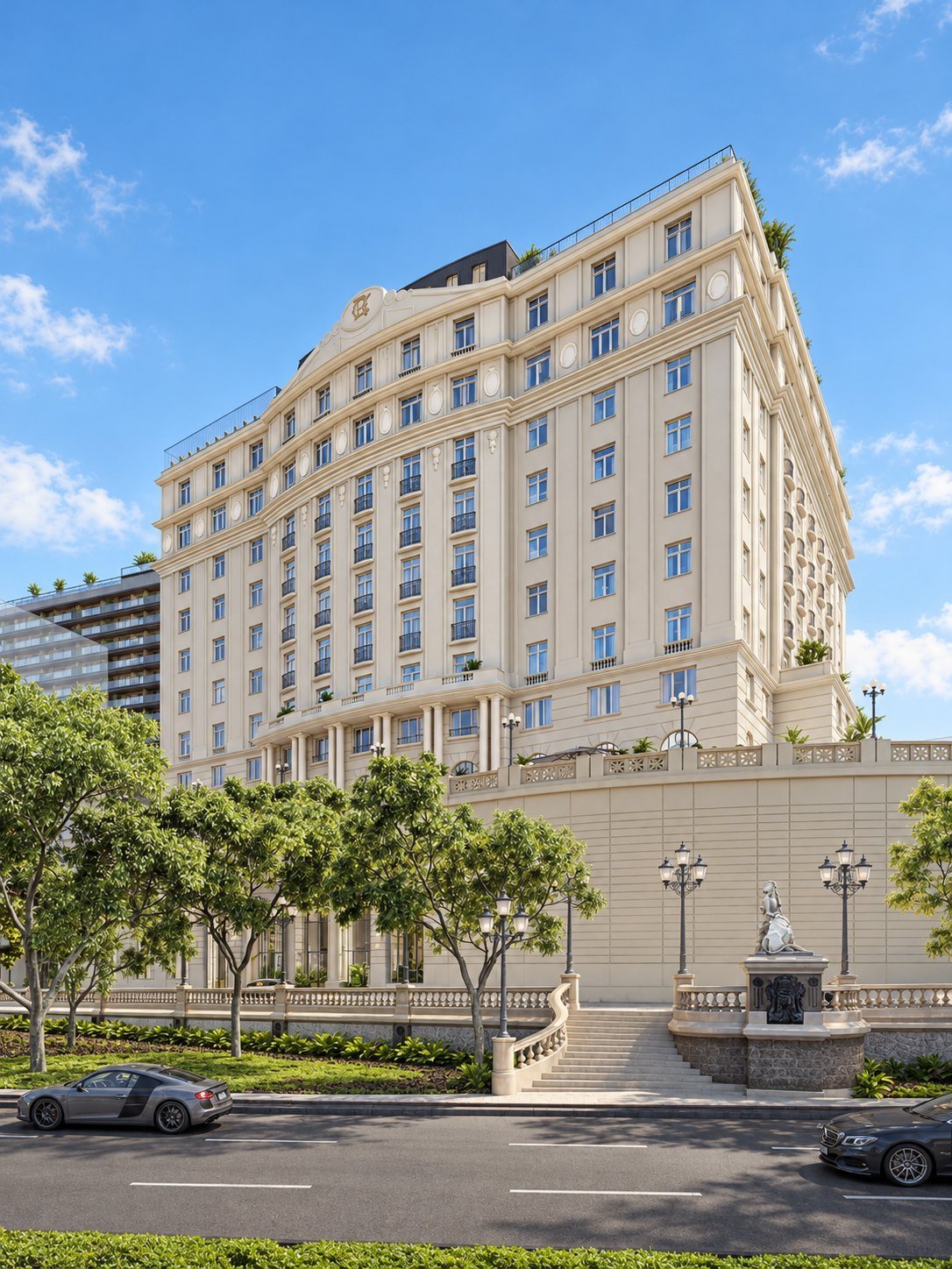 Glória Residencial — Fachada vista da rua — imagem ilustrativa