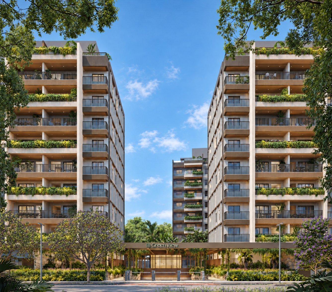 Green View | Barra — Fachada do bloco03 — imagem ilustrativa