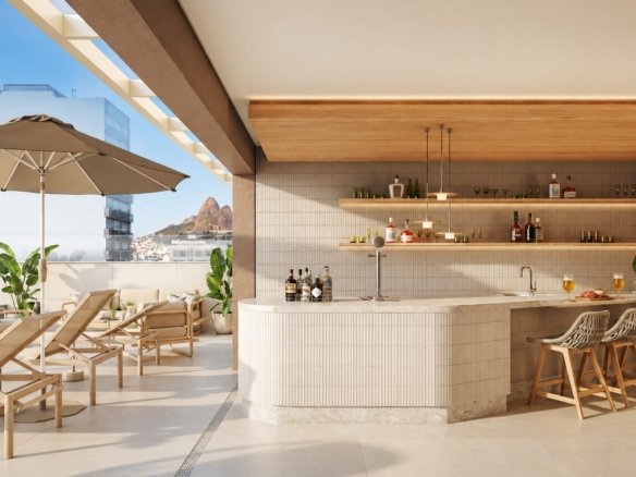 Be in Rio | Prudente 589 — Bar e lounge do rooftop — imagem ilustrativa